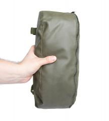 French Rubberized Pouch, Surplus. Measures 34 x 13 x 8 cm (13.4 x 5.1 x 3.1").