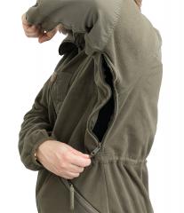 Austrian Windstopper Fleece Jacket, Surplus. Side zippers for ventilation under the armpit.