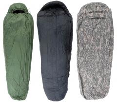 US IMSS Modular Sleeping Bag System, black/green, w. UCP Gore-Tex cover, surplus.