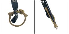 Eureka TCOP, One-Man Tent, Woodland, unissued, surplus. The third pole that tensions the flysheet is extremely tight. Make your life easier with Paracord.