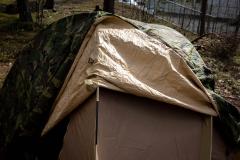 US Two-person Tent, Woodland, surplus.
