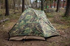 US Two-person Tent, Woodland, surplus.