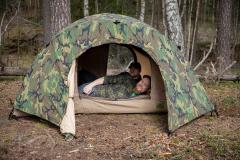 US Two-person Tent, Woodland, surplus.