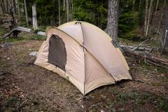US Two-person Tent, Woodland, surplus.