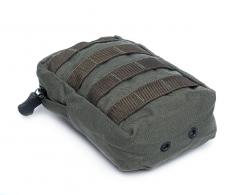 Paraclete Upright General Purpose Pouch, Medium, Smoke Green, surplus. Drain grommets in the bottom.