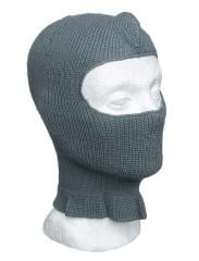 Swiss balaclava, surplus. The balaclava can be raised up to cover both the mouth and the nose.
