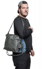 NVA gas mask bag, rubberized, surplus.