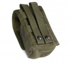 Blackhawk Double G36 Mag Pouch, green, surplus. Note the mesh bottom. Sooo quick to dry.