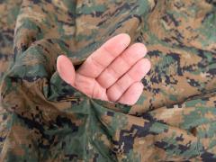 USMC Tarp, MARPAT/Coyote, Surplus. Grade 1 tarps might have a tear like this, or anything smaller.