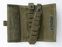 Blackhawk Shotgun 19-Round Vertical Pouch, Green, Surplus, used.