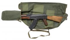 Chicom AK Drop Case, Surplus. Even though this case makes it possible to transport the AK with the magazine attached, you should detach it beforehand.