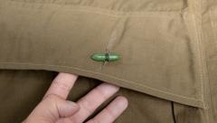 Romanian Plash-palatka Rain Cape/Shelter Half, Green, Surplus.