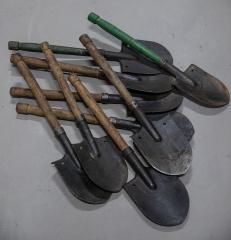 Romanian Spade, Infantry Model, Surplus. Overall condition is about the same with all of these. Some have painted handle.