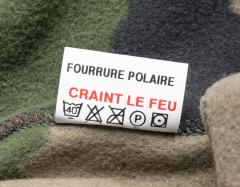 French F2 Fleece Shirt, CCE, Surplus. "Afraid of fire" - this garment is NOT flame retardant. Just ordinary fleece. 