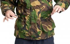 Dutch Field Jacket w. Membrane, DPM, Surplus. Drawcord-adjustable waist.