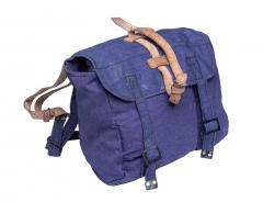 Romanian breadbag, blue, surplus.
