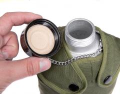 French M47 Canteen with Cup and Pouch, Surplus, New.