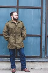 Czech parka with liner, olive green, surplus.