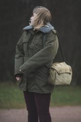 Czech parka with liner, olive green, surplus.