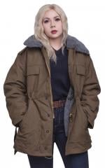 Czech parka with liner, olive green, surplus.
