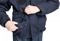 Dutch Field Jacket w. Membrane, Blue, Surplus. Two front pockets.