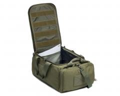 Savotta Keikka 50L Duffel Bag. Mesh pockets inside main compartment and loop base on the lid.