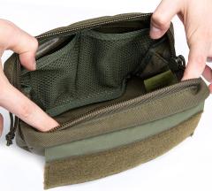 Särmä TST Hanger Utility Pouch. Two mesh pockets on the inside of the front.