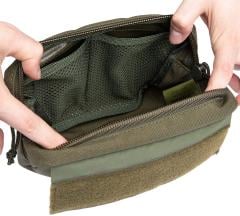 Särmä TST Hanger Utility Pouch. Two mesh pockets on the inside of the front.