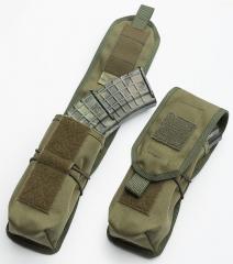 Särmä TST RK Magazine / Multipurpose Pouch. As an AK double mag pouch. Note the shock cord added around the pouch.