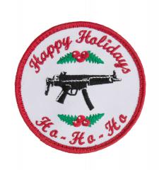 Särmä Happy Holidays Morale Patch. HO-HO-HO. It has a machine gun.