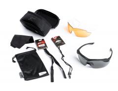 Edge Tactical Overlord Ballistic Glasses, 3-lens Kit.