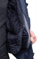 Dutch Work Jacket with Liner, Blue, Surplus. The lining is attached to the jacket with a zipper