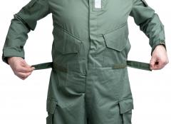 Dutch NBC Coverall, Sage Green, Surplus. Waist adjustment tabs.