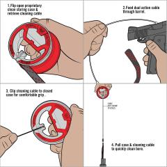 Real Avid Bore Boss, Compact Bore Cleaning System, 9 mm Carbine. 