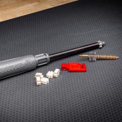 Real Avid Chamber Boss, AR-15. Carbon scraper, two-stage brush, pivot lock, and cleaning pads.