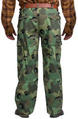 Beninese Anti-Poaching Cargo Pants, Surplus. Unique camo pattern is designed for the Beninese park rangers.