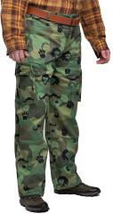 Beninese Anti-Poaching Cargo Pants, Surplus. Unique camo pattern is designed for the Beninese park rangers.
