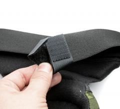 Alta Industries AltaContour 360 kneepads. Excess strap can be neatly tucked away.
