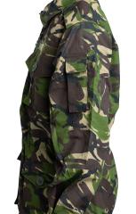 Romanian Field Jacket, DPM, Surplus, Unissued. Small pocket on the left sleeve, velcro closure.