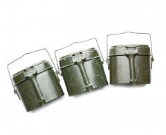 Romanian Two Piece Mess Kit, Aluminium, Surplus. The exact shade may vary.