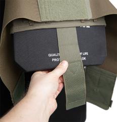 Arbor Arms Minuteman Plate Carrier w. 4" Velcro elastic cummerbund. Plate lifter to keep even a slightly undersized plate high and tight
