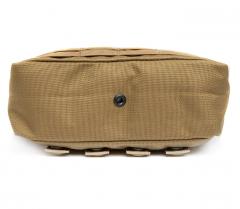 London Bridge Trading Modular Utility Pouch, Coyote, Surplus. Drainage grommet in the bottom.