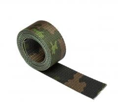 Foxa 25 mm / 1 Webbing Strap, By The Meter, M05 Woodland Camo