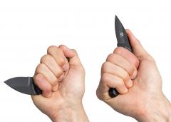 Ka-Bar TDI Law Enforcement knife. You can use this knife in both normal and reverse grip.
