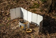 AB Field Stove Foldable Windshield, Aluminum.