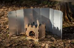 AB Field Stove Foldable Windshield, Aluminum.