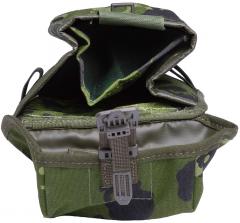 Danish M96 Canteen Pouch / General Purpose Pouch, Surplus. A divider creates a pocket for a folding stove.