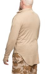 British Combat Undershirt, Thermal, FR, Desert, Surplus. Long ducktail covers the buttocks.