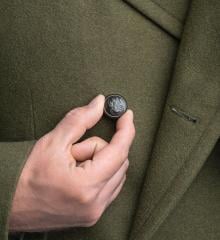 Polish Greatcoat, Green, Surplus, Unissued. Cool coat of arms buttons.