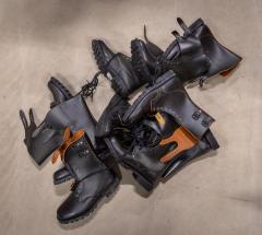French BM65 double buckle boots, black, unissued. As you can see, these can vary slightly in details.